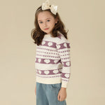 Prominent Print Sweater For Girls