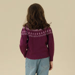 Prominent Print Sweater For Girls