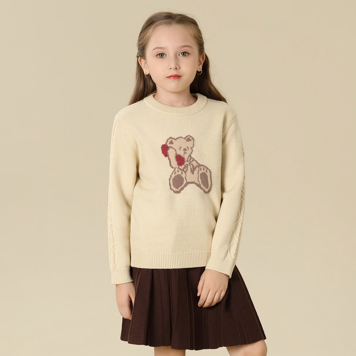 Prominent Print sweater For Girls