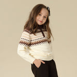 Prominent Print sweater For Girls
