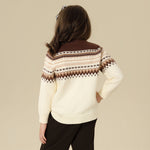 Prominent Print sweater For Girls