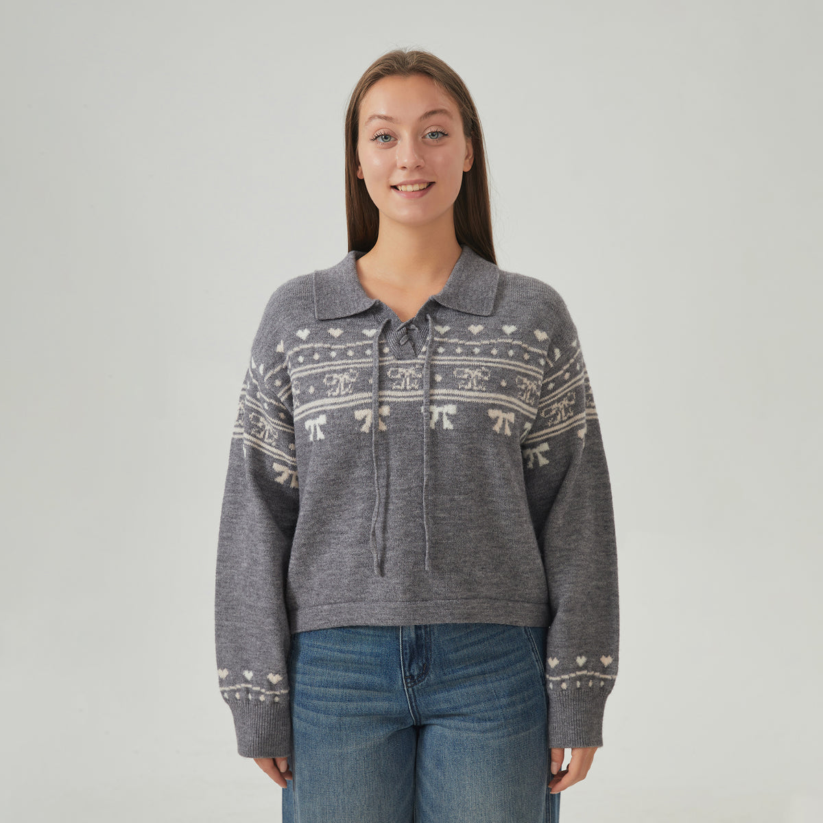 Prominent Print Sweater For Women