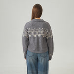 Prominent Print Sweater For Women