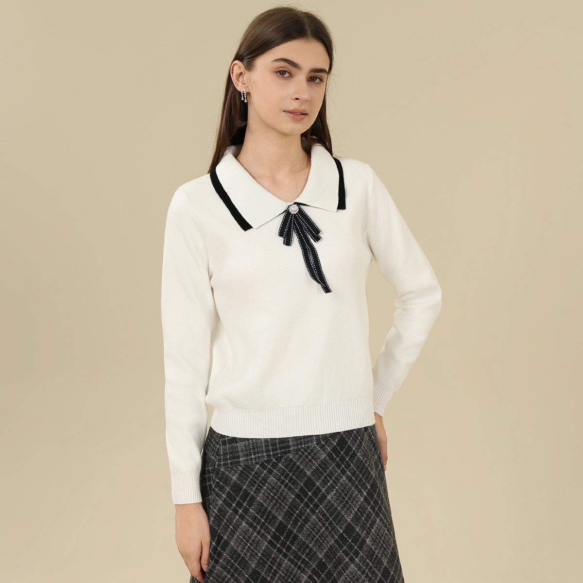 Color-Blocked Sweater For Women