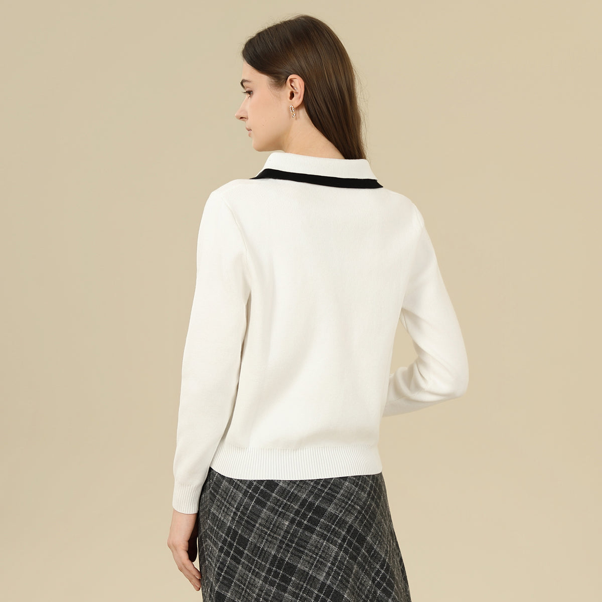 Color-Blocked Sweater For Women