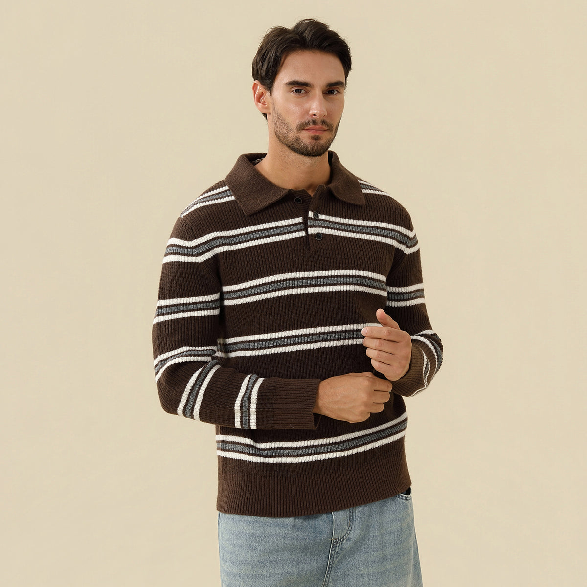 Striped Sweater For Men
