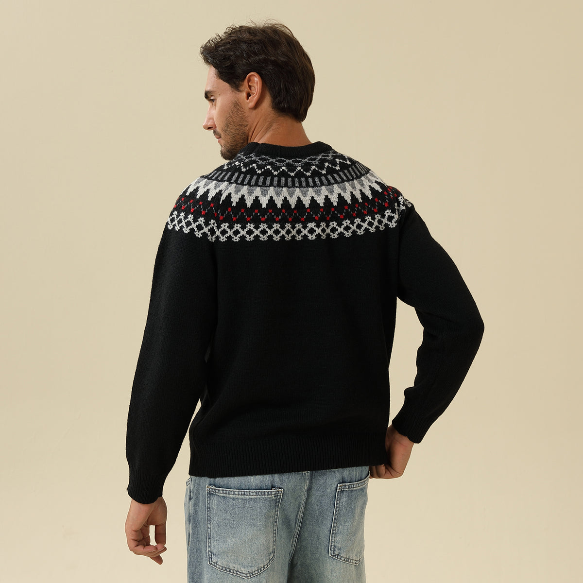 Prominent Print Sweater For Men