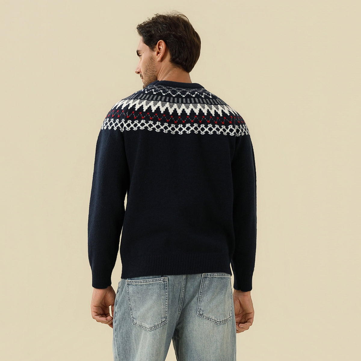 Prominent Print Sweater For Men