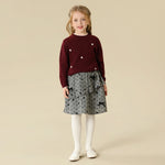 Prominent Print Sweater For Girls
