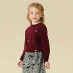 Prominent Print Sweater For Girls
