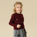 Prominent Print Sweater For Girls