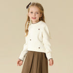 Prominent Print Sweater For Girls