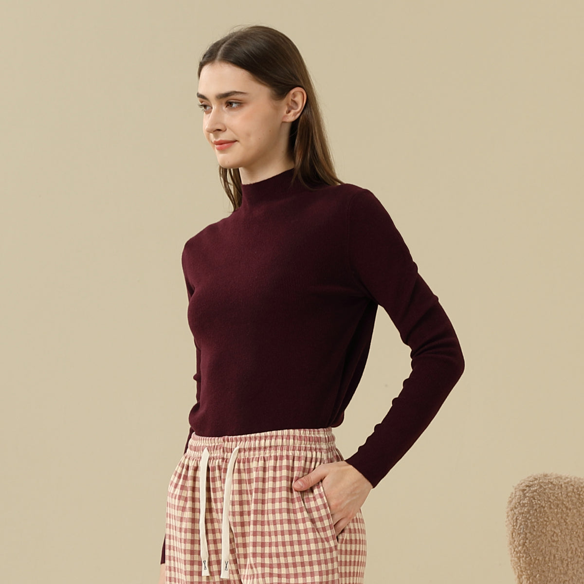 Plain Sweater For Women