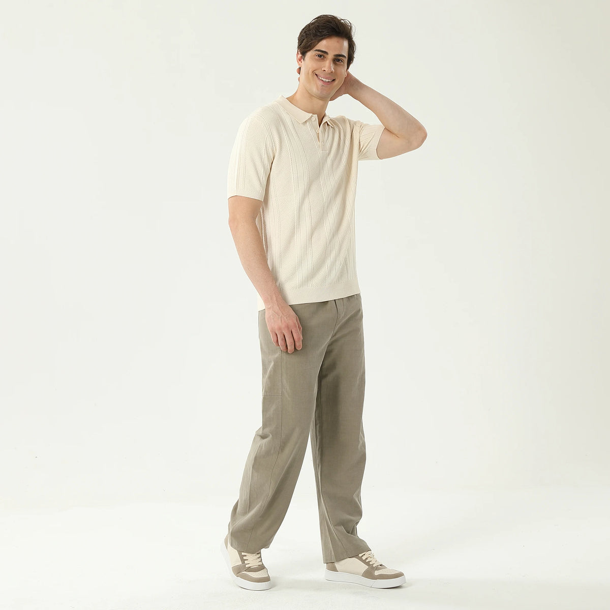 Jacquard Polo Shirt For Men