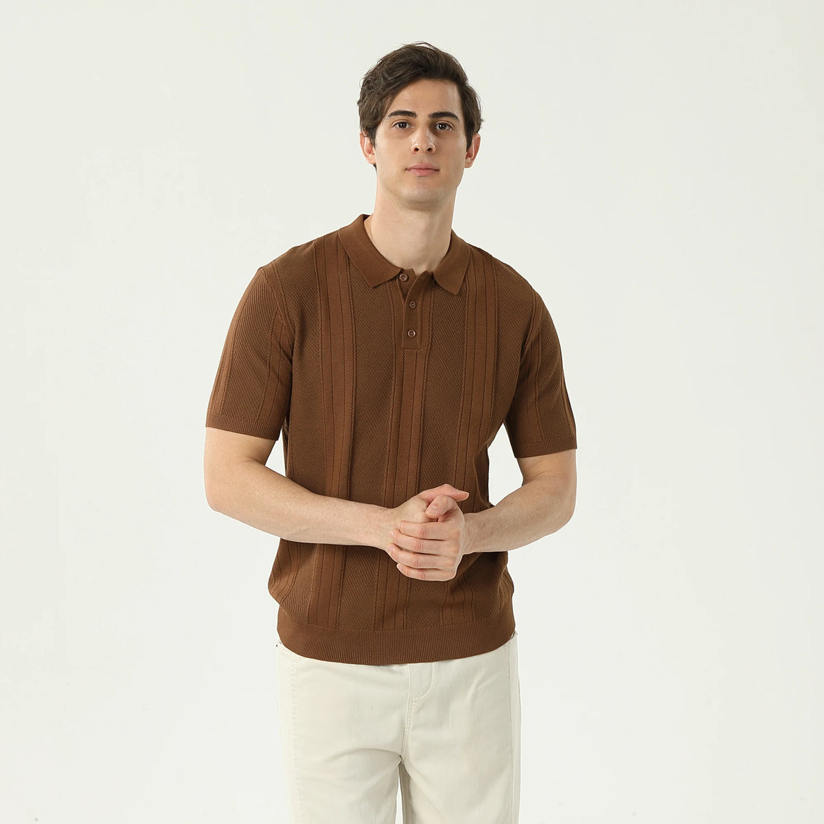Jacquard Polo Shirt For Men