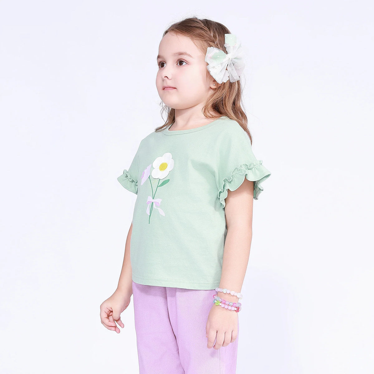 Floral T.Shirt for Girls Image