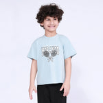 Printed T.Shirt for Boys Ice Blue Image