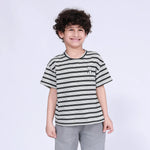 Black Striped T.Shirt for Boys Image