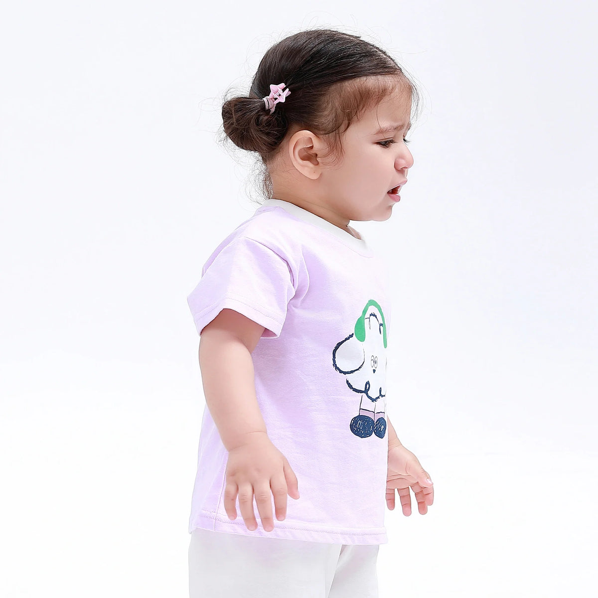 Printed Street Look T.Shirt for Baby Girl Image