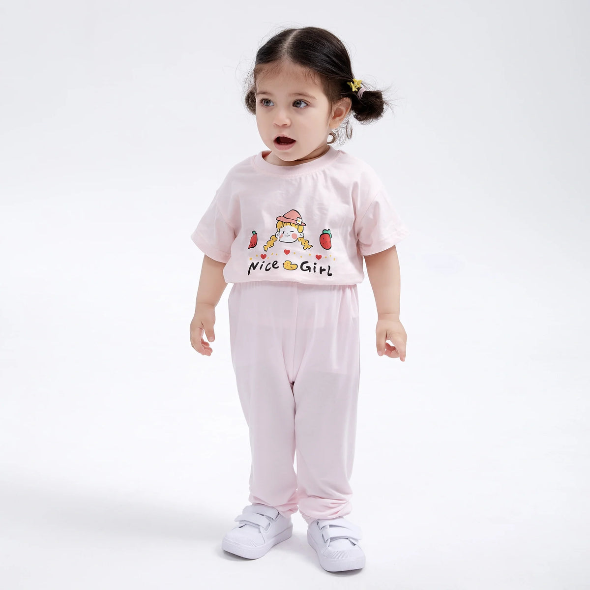 Printed Street Look T.Shirt for Baby Girl Image