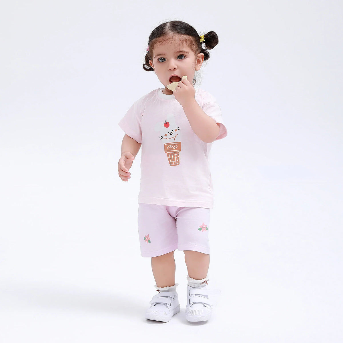 Printed Street Look T.Shirt for Baby Girl Image