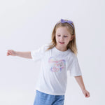 White Printed Fashion T.Shirt For Girls Image