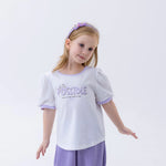 White Printed Fashion T.Shirt For Girls Image