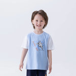 Sky Blue Printed Fashion T.Shirt For Boys Image