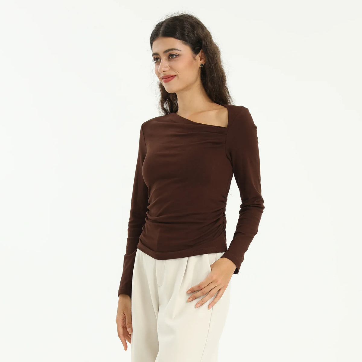 Elegant Plain T.Shirt for Women Image