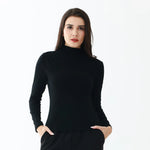 Black Elegant Plain T.Shirt for Women Image