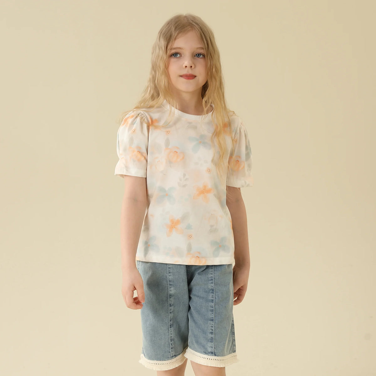 Floral T.Shirt For Girls