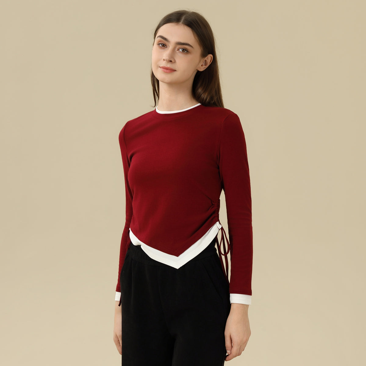 Color-Blocked T.Shirt For Women