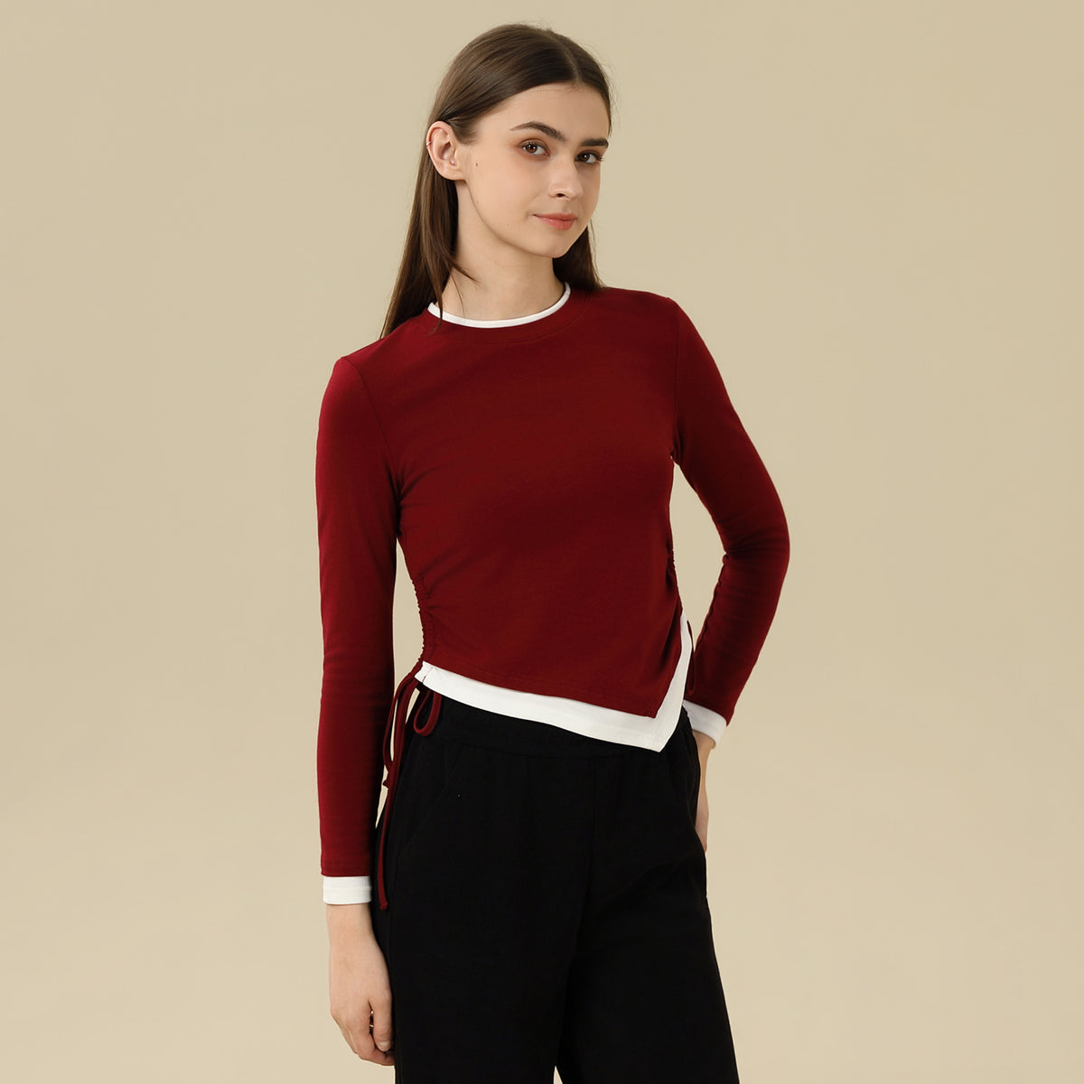 Color-Blocked T.Shirt For Women