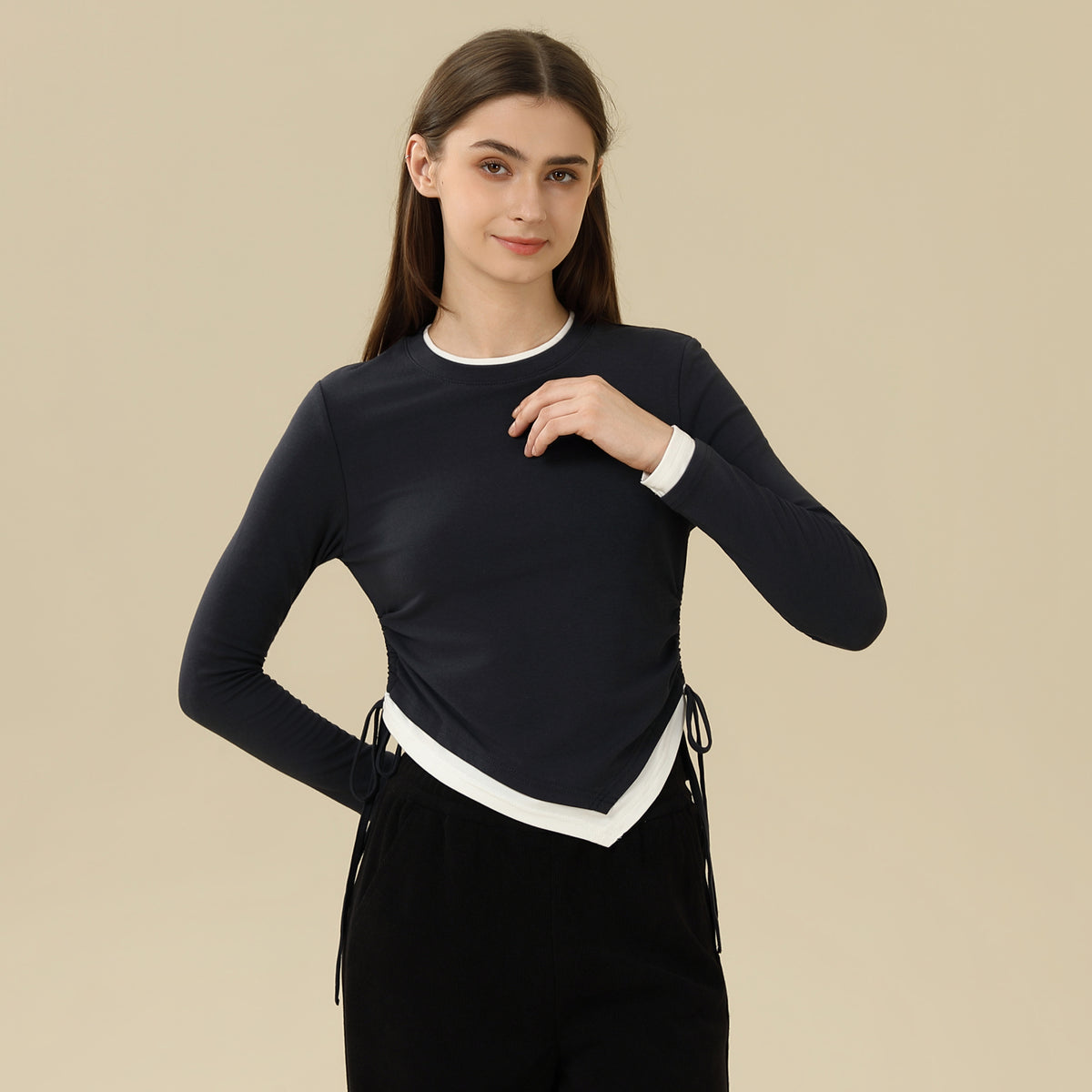 Color-Blocked T.Shirt For Women