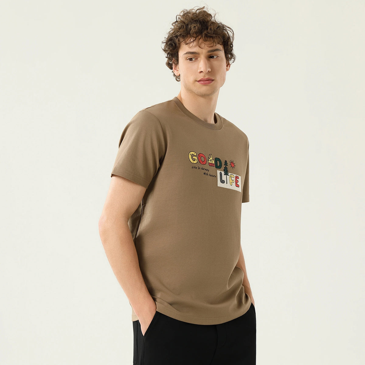 Embroidery Printed T.Shirt For Men