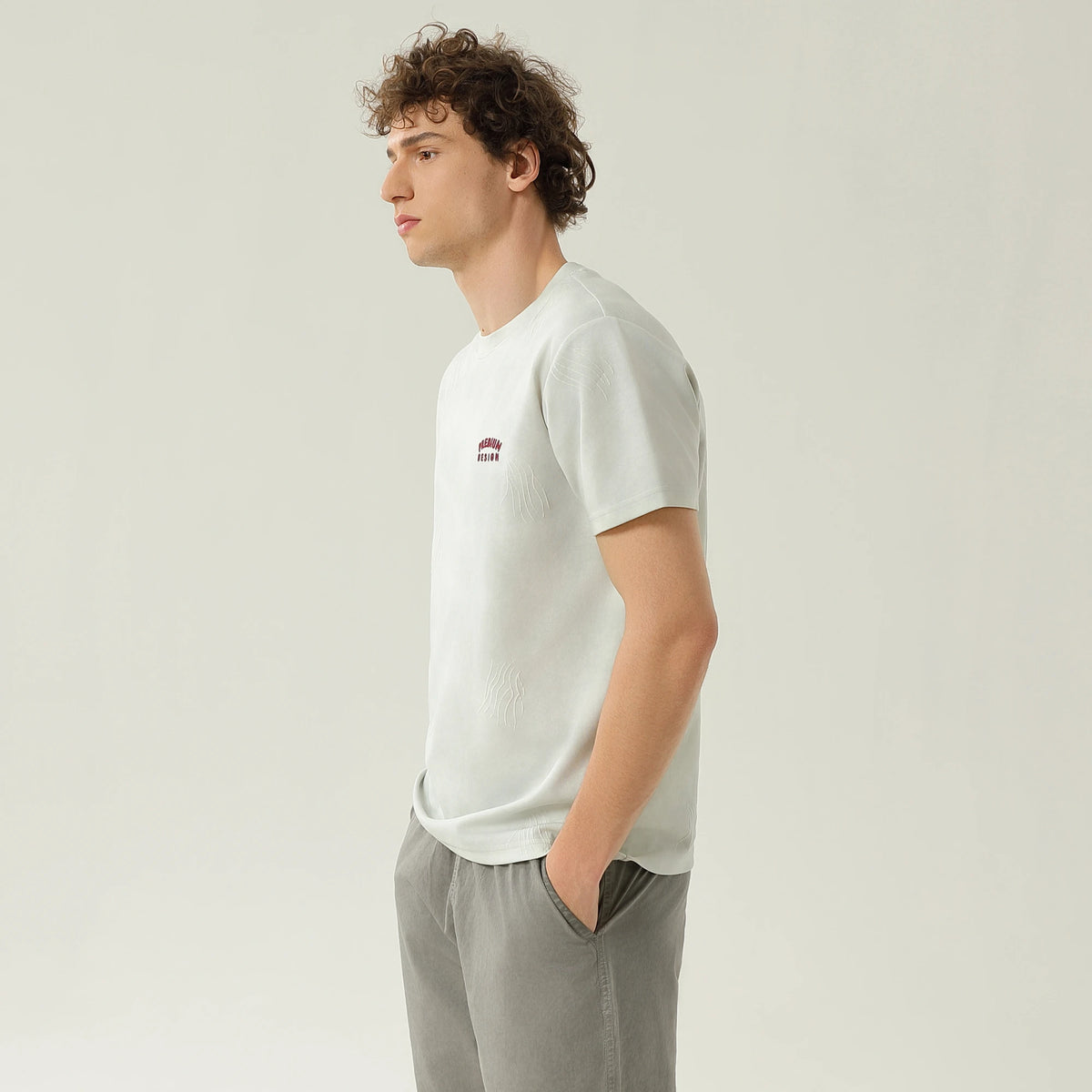 Embroidery Printed T.Shirt For Men