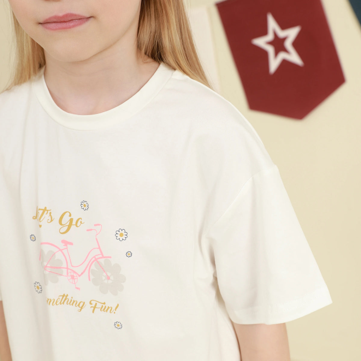 Printed T.Shirt For Girls