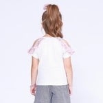 Checked T.Shirt for Girls Image