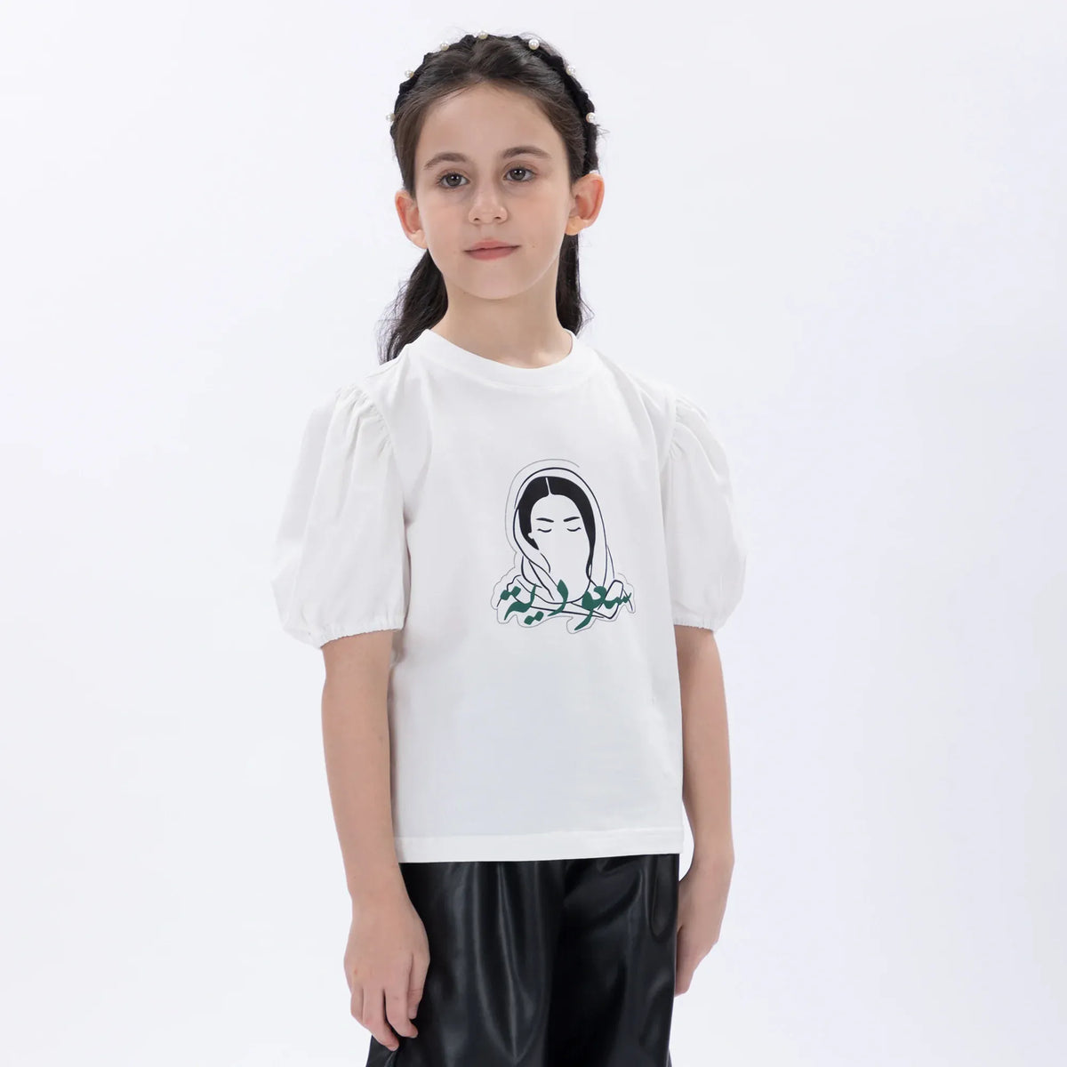 Printed Casual T.Shirt for Girls Image