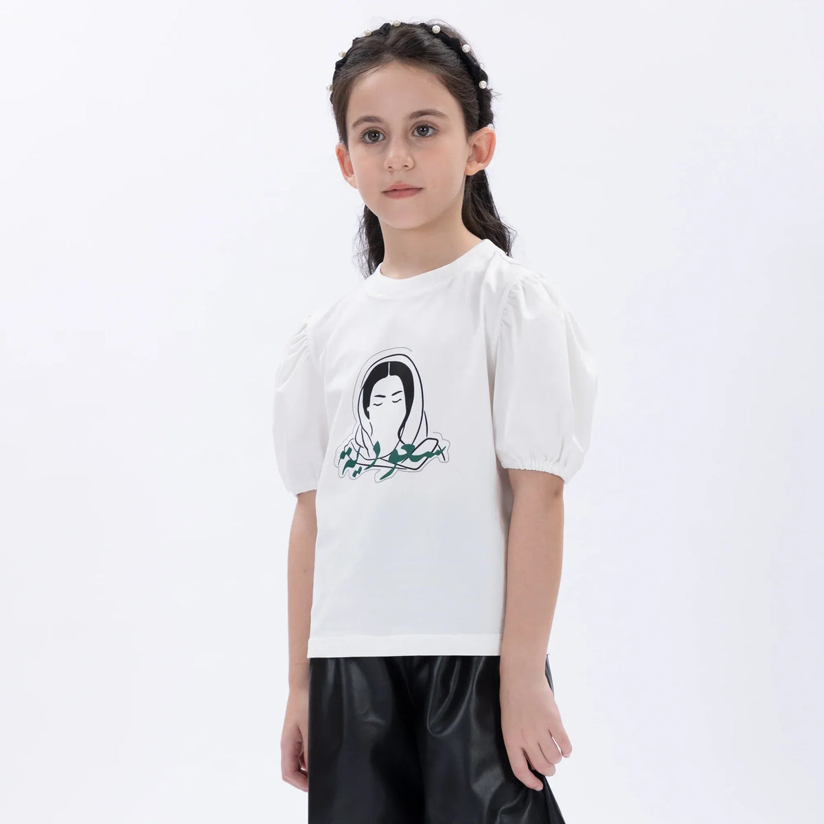 Printed Casual T.Shirt for Girls Image