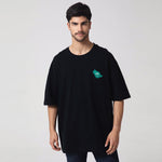 Black Printed Casual T.Shirt for Men Image