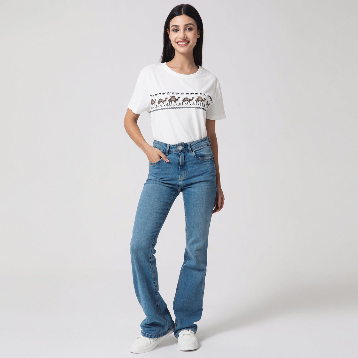 Printed Casual T.Shirt for Women Image