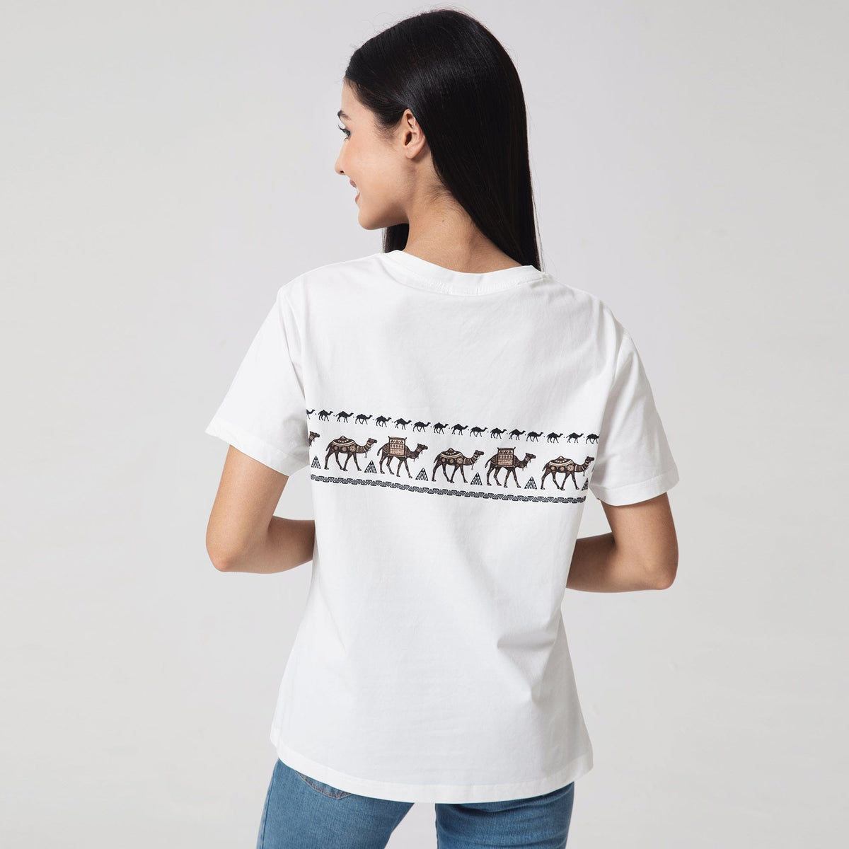 Printed Casual T.Shirt for Women Image
