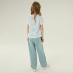 تيشيرت كاجوال مزين بنمط الزهور للبنات