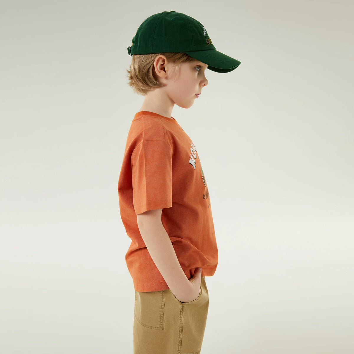 تيشيرت كاجوال مزين بطباعة للأولاد