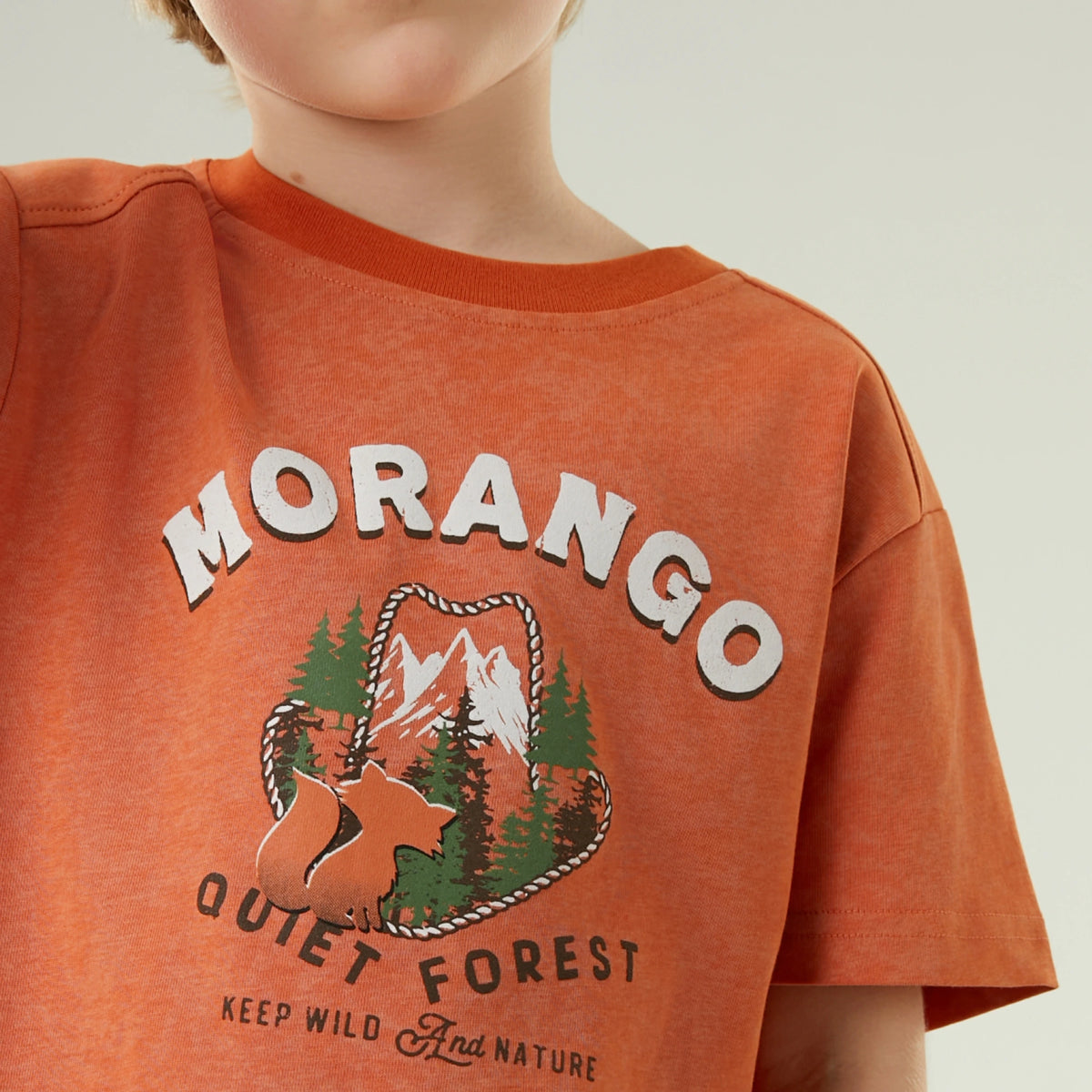 تيشيرت كاجوال مزين بطباعة للأولاد