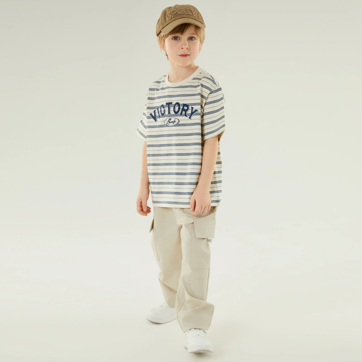 تيشيرت كاجوال مخطط للأولاد