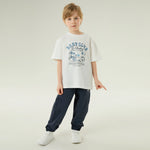 تيشيرت كاجوال مزين بطباعة للأولاد