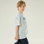 تيشيرت كاجوال مزدوج اللون للأولاد