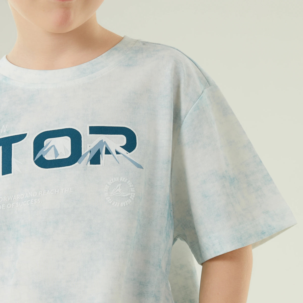 تيشيرت كاجوال مزدوج اللون للأولاد